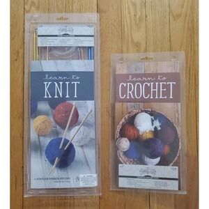 Yarnology Learn To Knit Kit & Learn To Crochet Kit